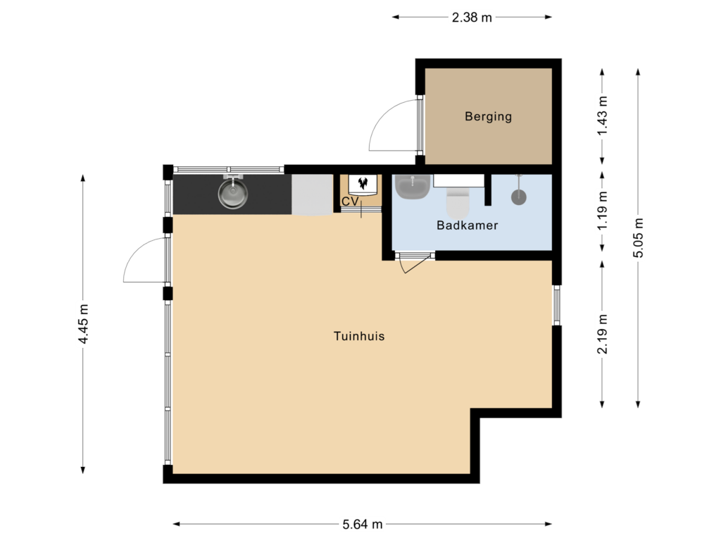 Bekijk plattegrond van Tuinhuis van Gelpenberg 11