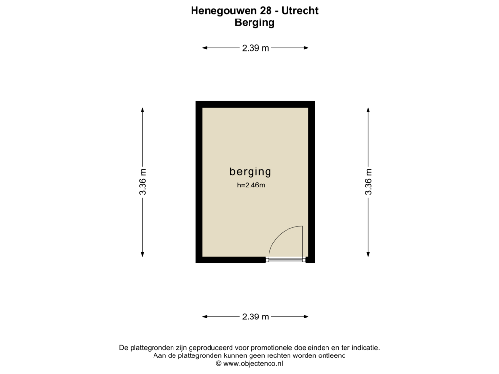 Bekijk plattegrond van Berging van Henegouwen 28