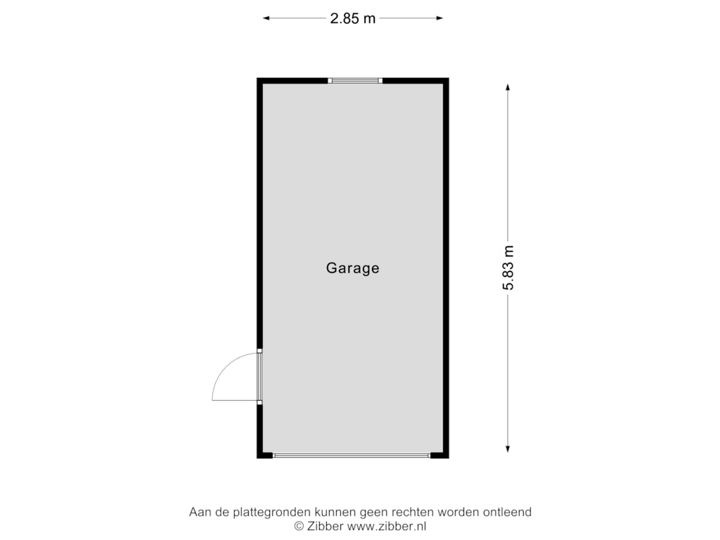 Bekijk plattegrond van Garage van Burg. Verplankeplein 3