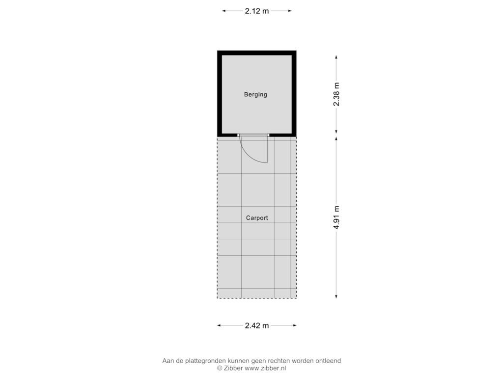 View floorplan of Berging of Onderwijsboulevard 568