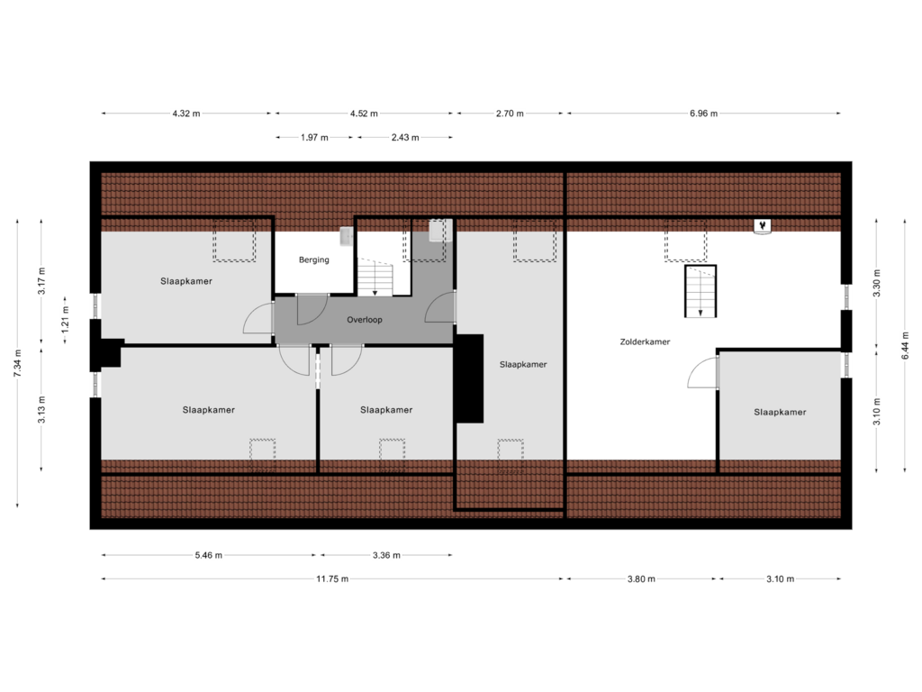 Bekijk plattegrond van 1e Verdieping van Scherpenbergsebaan 10