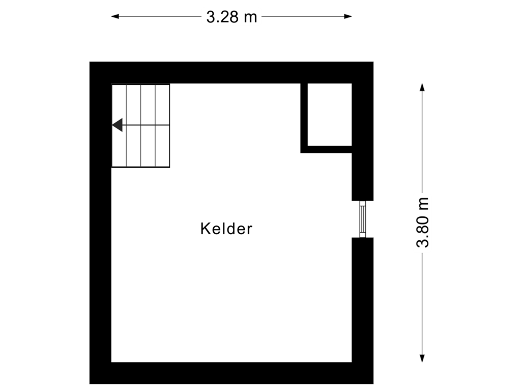 Bekijk plattegrond van Kelder van Scherpenbergsebaan 10