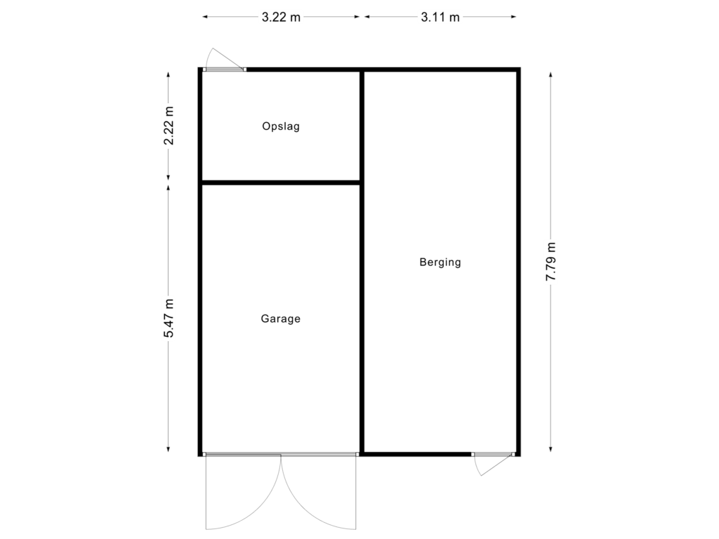 Bekijk plattegrond van Bijgebouw 3 van Scherpenbergsebaan 10