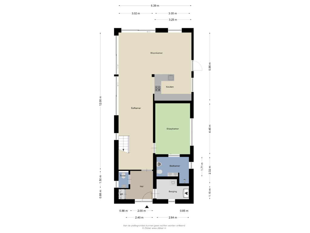 Bekijk plattegrond van Begane grond van Marialaan 68