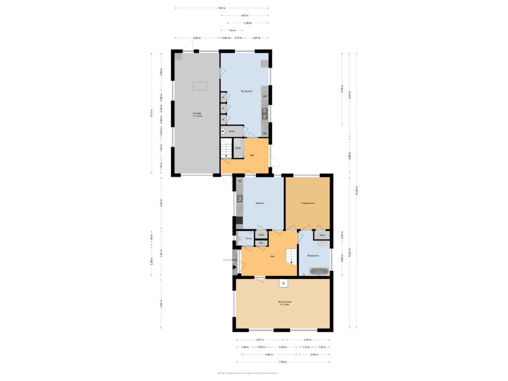 Bekijk plattegrond van Begane grond van Lage Valkseweg 110