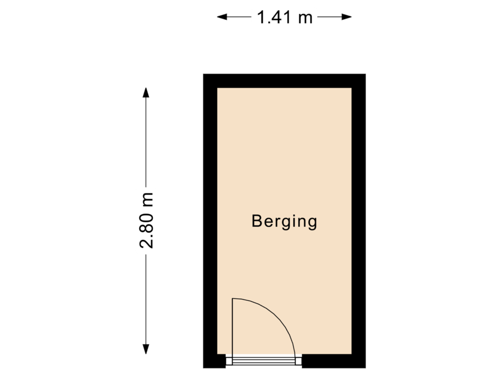 View floorplan of Berging of Promenade 33