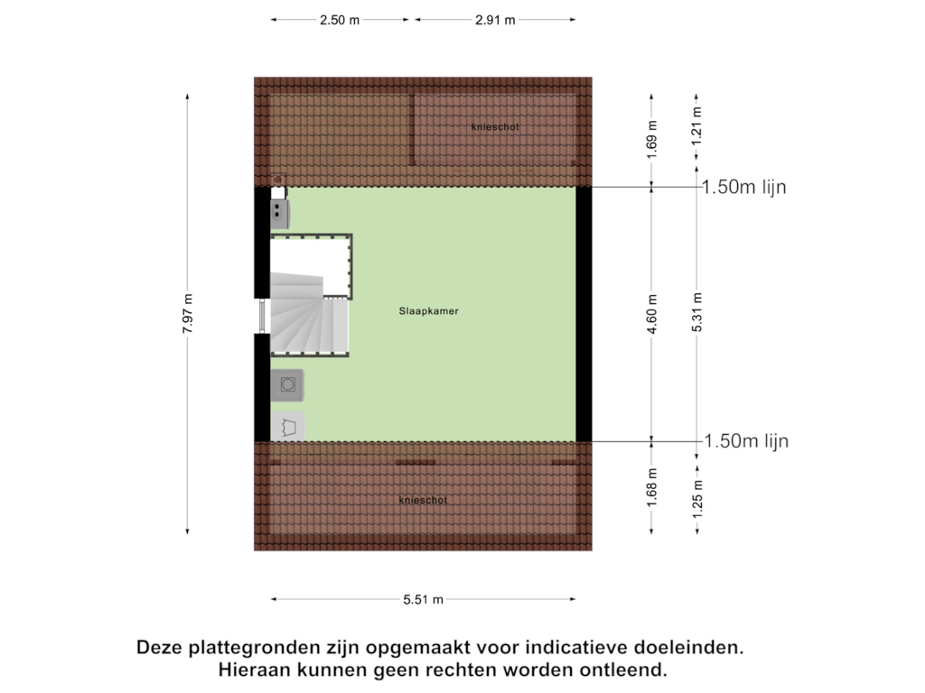 Bekijk plattegrond van Tweede Verdieping van Kapberg 36