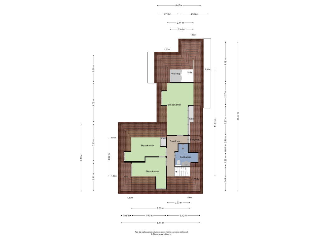 Bekijk plattegrond van Eerste verdieping van Dorpsstraat 59