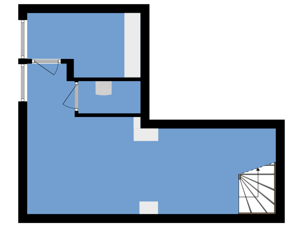 Bekijk plattegrond van Kelder van Kerklaan 54-A