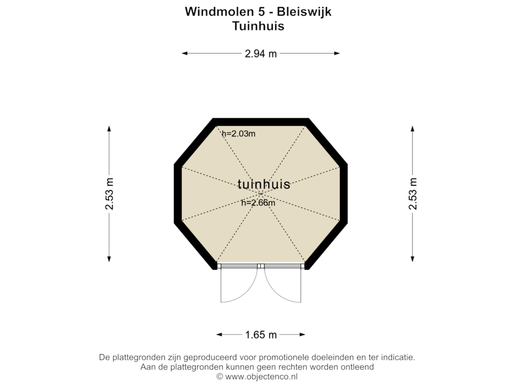 Bekijk plattegrond van Tuinhuis van Windmolen 5