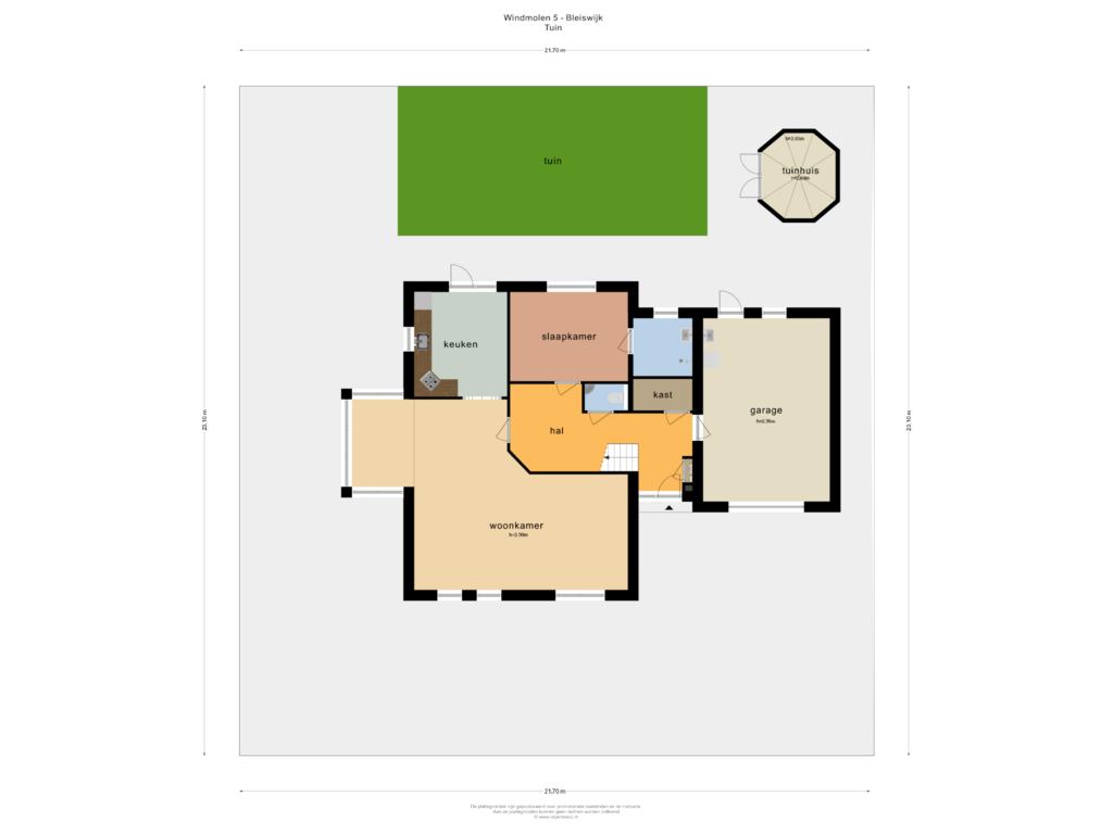 Bekijk plattegrond van Tuin van Windmolen 5