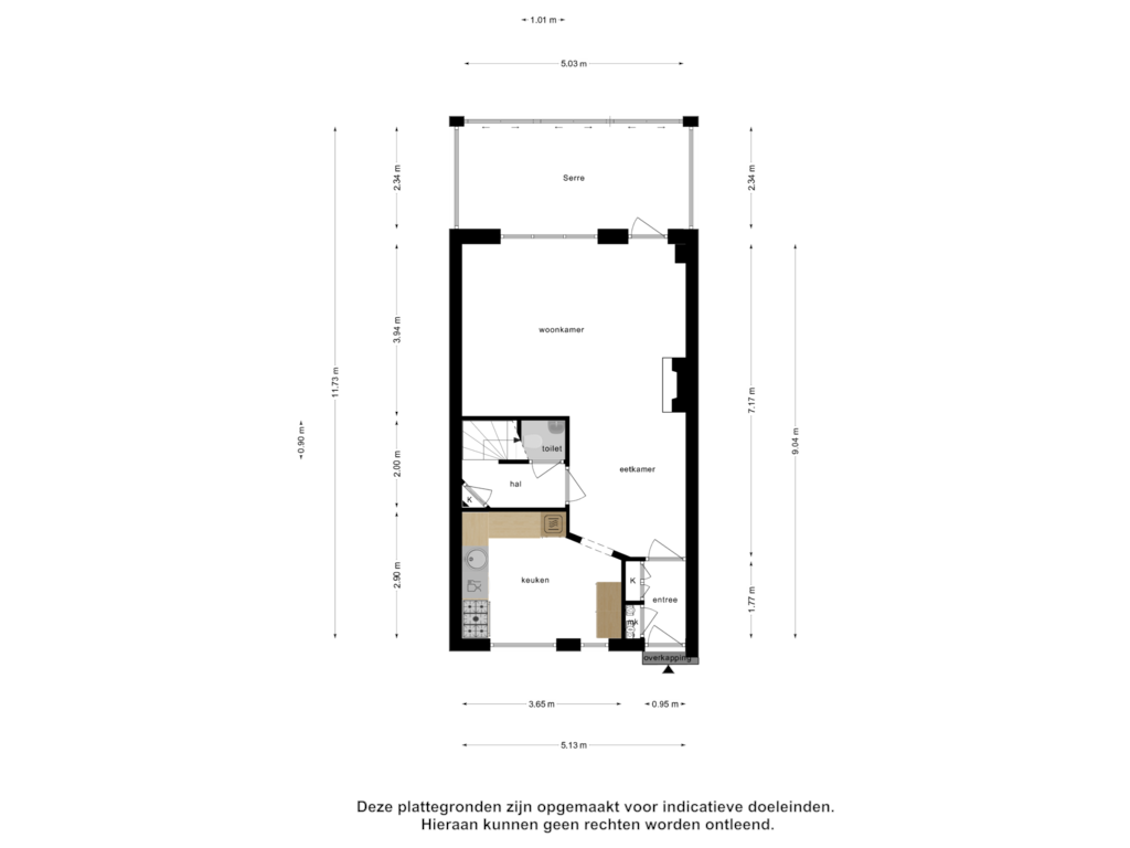 View floorplan of Begane Grond of Lommerbaan 54