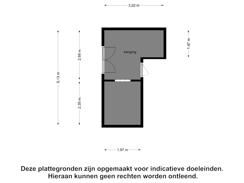 View floorplan of Berging of Lommerbaan 54