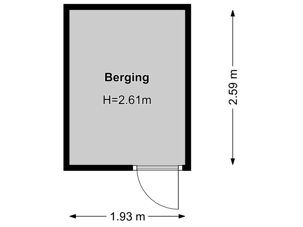 View floorplan of Floor 1 of Max Havelaarlaan 329-A