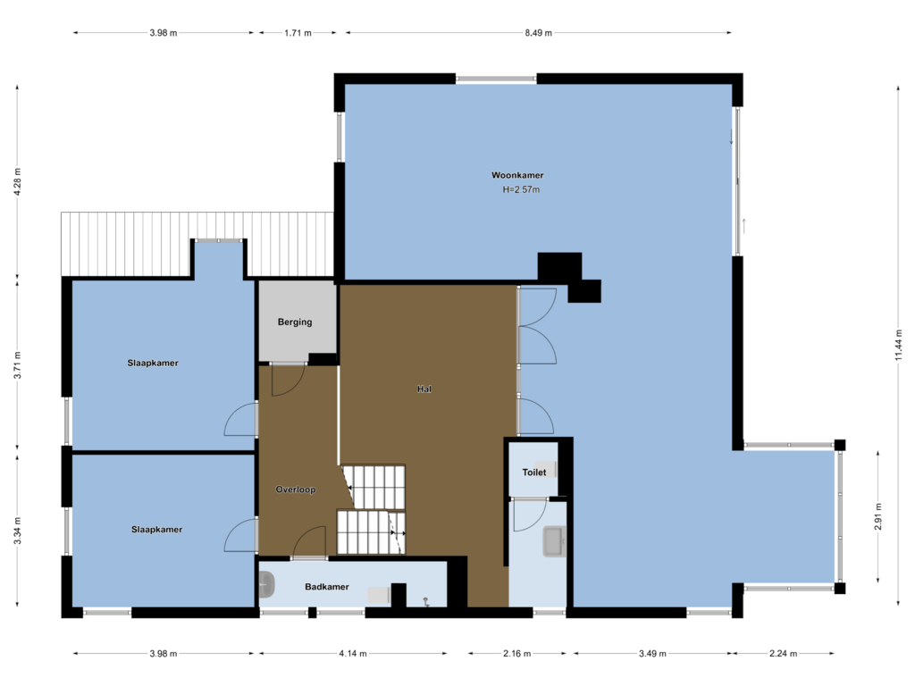 View floorplan of Eerste Verdieping of Straatweg 183