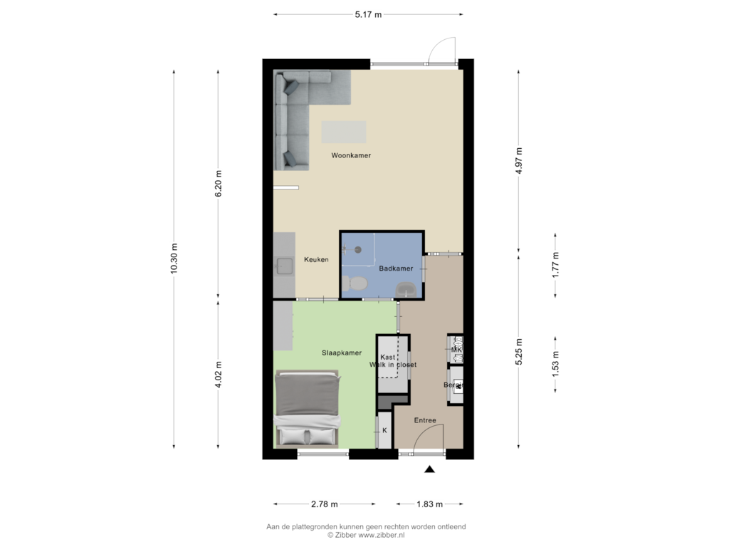 Bekijk plattegrond van Appartement van De Romme 21