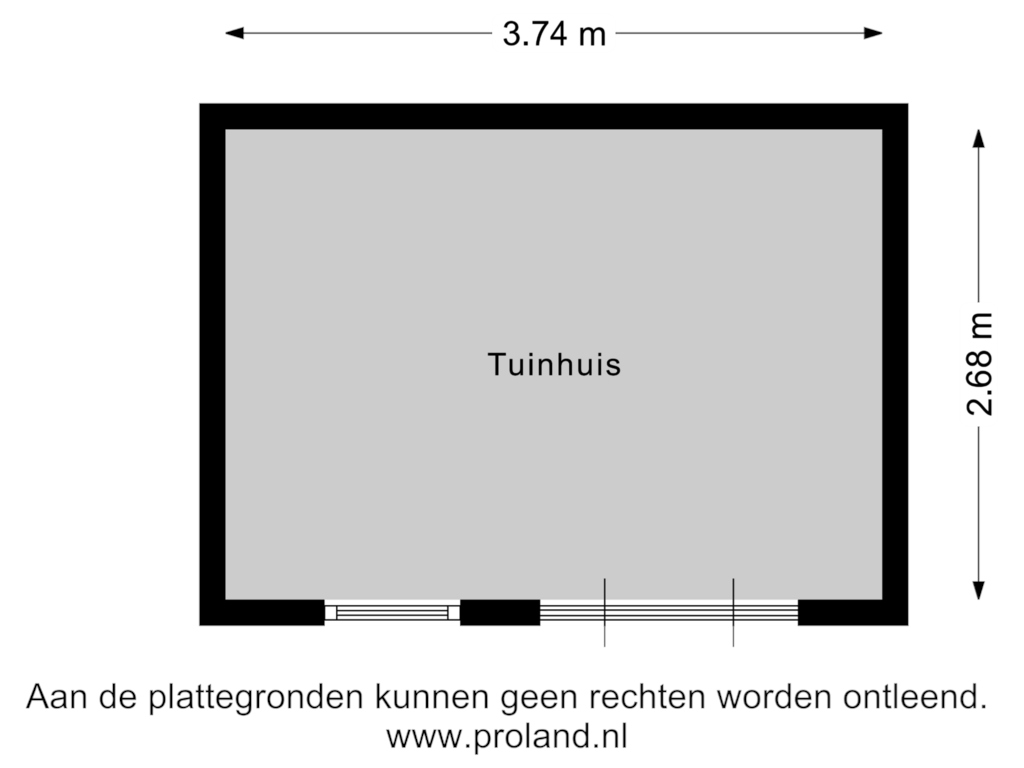 View floorplan of Tuinhuis of Maansteendreef 7