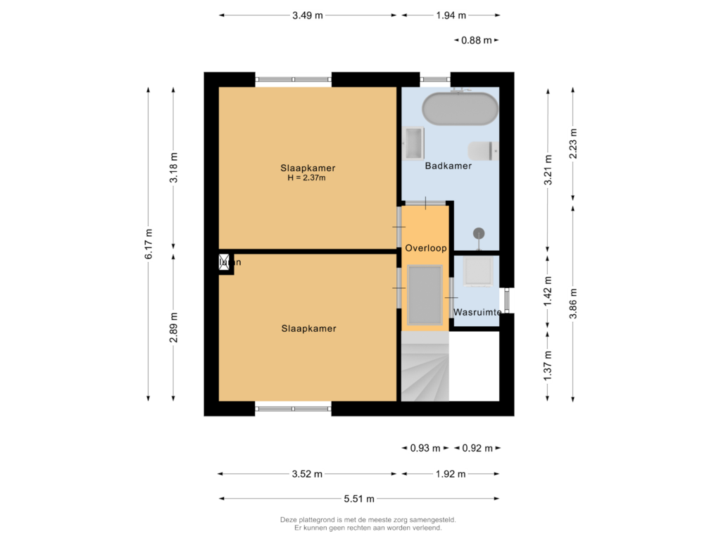 Bekijk plattegrond van Eerste verdieping van Piet Heinstraat 8