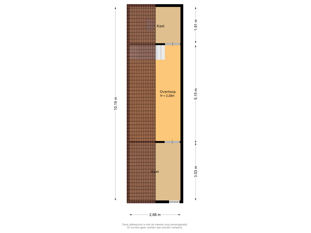 Bekijk plattegrond van Garage-Vliering van Piet Heinstraat 8