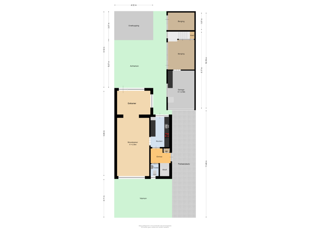 Bekijk plattegrond van Situatie van Piet Heinstraat 8