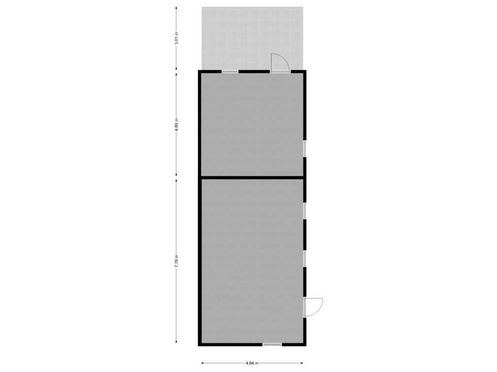 Bekijk plattegrond van Berging 1 van Millseweg 5