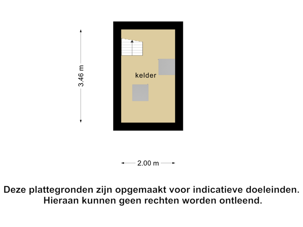 Bekijk plattegrond van Kelder van Meidoornlaan 4