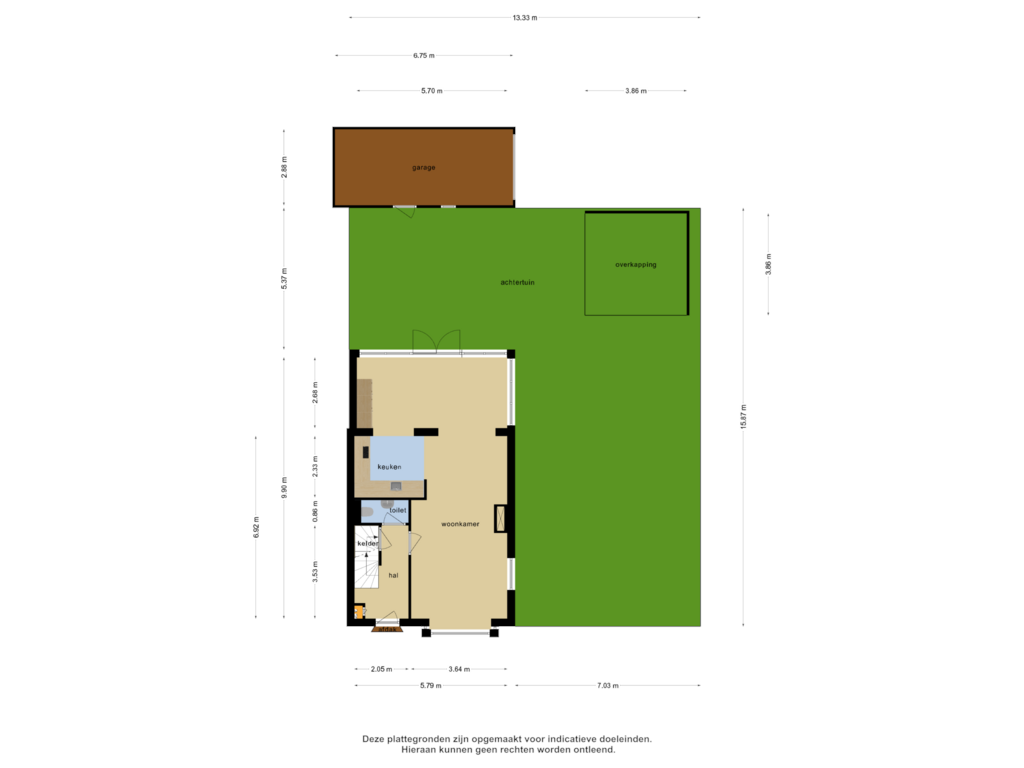 Bekijk plattegrond van Overzicht woning van Meidoornlaan 4