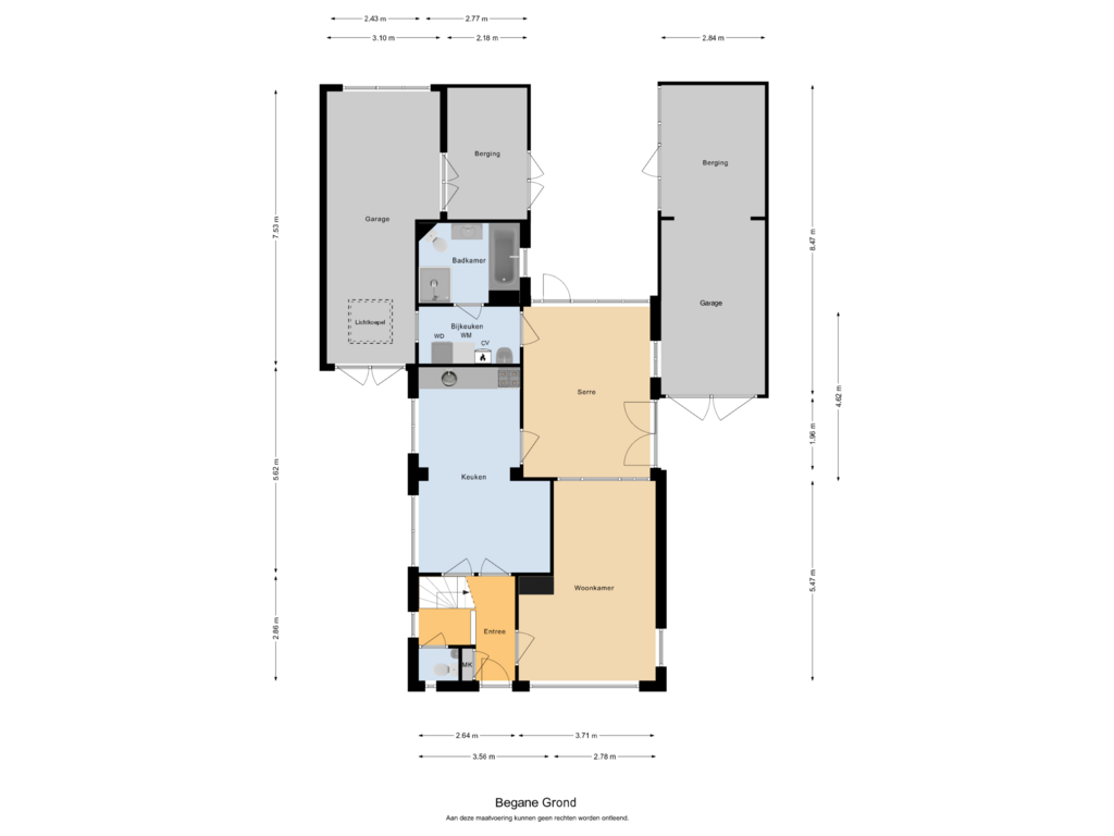 Bekijk plattegrond van Begane Grond van Risten 18