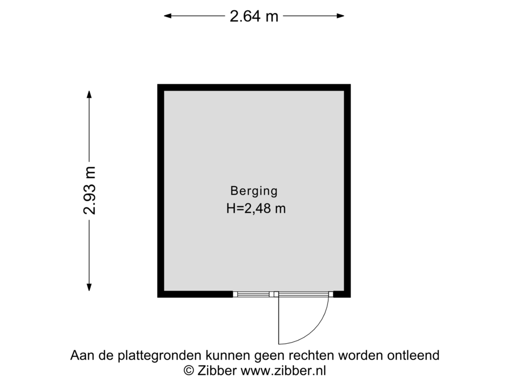 Bekijk plattegrond van Berging van Achterweg 2