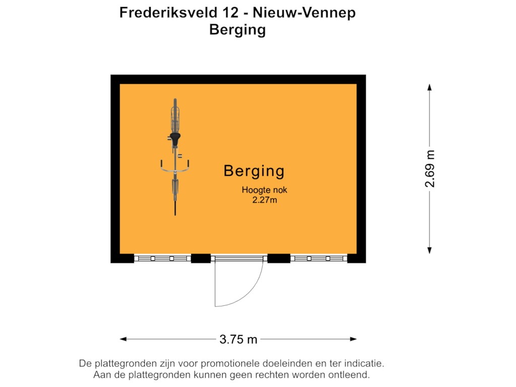 View floorplan of BERGING of Frederiksveld 12