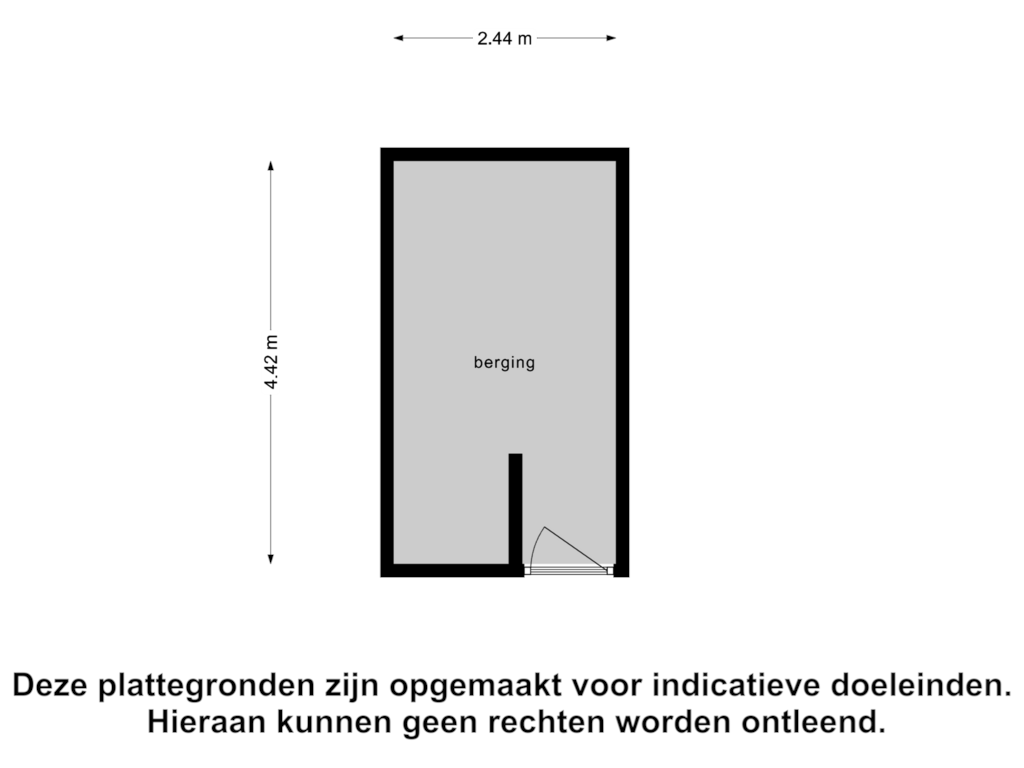 View floorplan of Berging of Westsingel 12-A