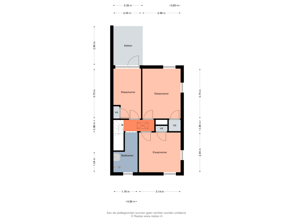 Bekijk plattegrond van Verdieping 1 van Piet Heinstraat 14