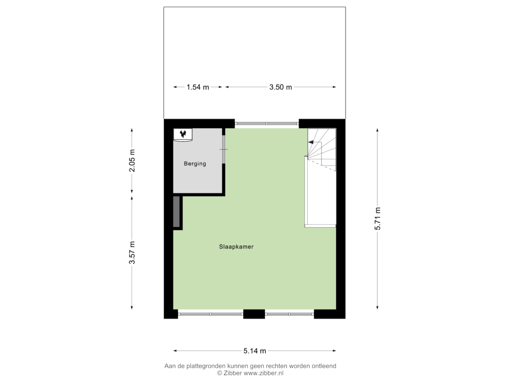 Bekijk plattegrond van Tweede verdieping van Vaalrivierstraat 12