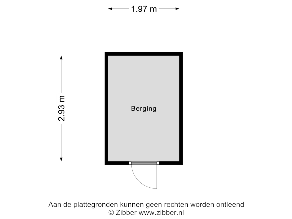 Bekijk plattegrond van Berging van Vaalrivierstraat 12