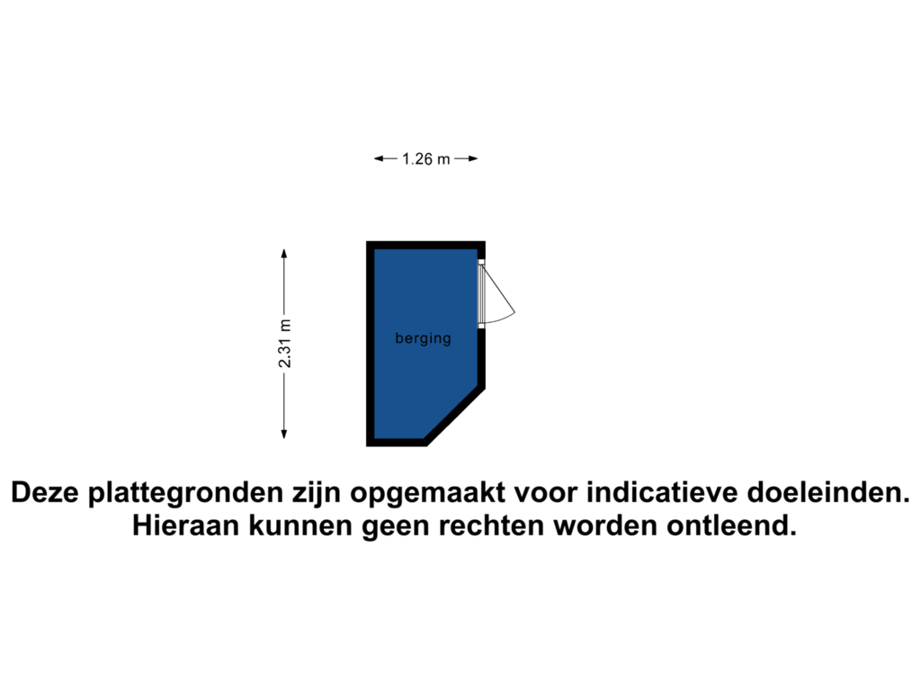 View floorplan of Berging of Karel Doormanstraat 459-D