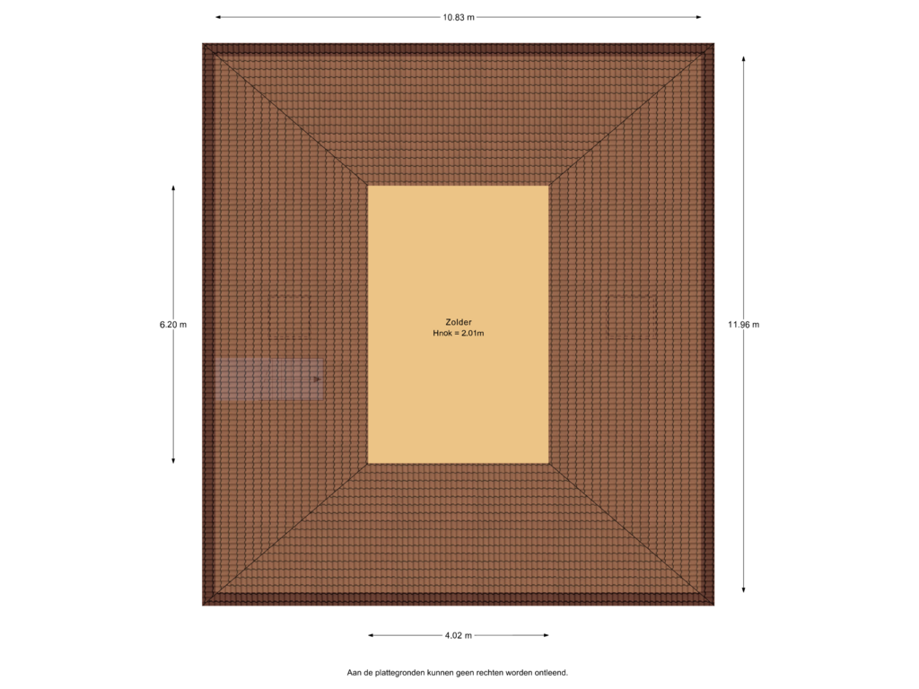 Bekijk plattegrond van Zolder van Koningin Emmalaan 23