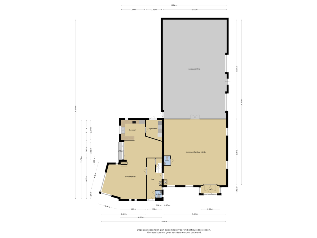 View floorplan of Begane grond of Jupiterweg 21