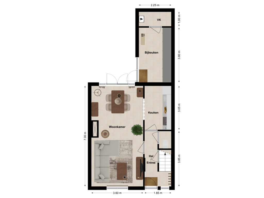 Bekijk plattegrond van First floor van Lozestoep 18