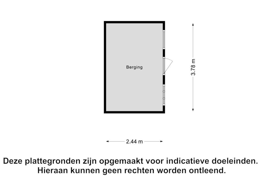 View floorplan of Berging of Molendijk 46