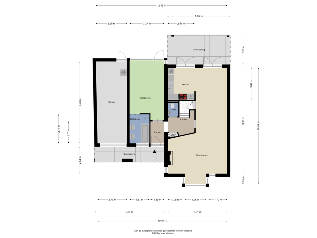 Bekijk plattegrond van Begane Grond van Brabantlaan 1