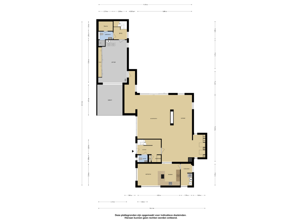 Bekijk plattegrond van Begane Grond van Zonzijde 18