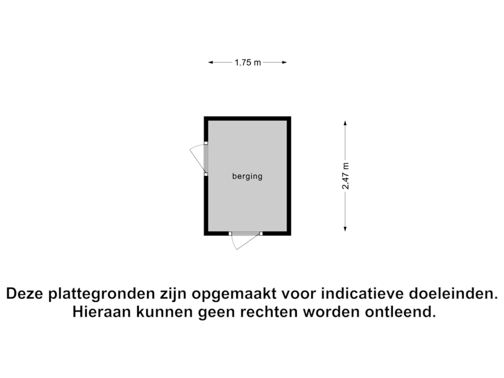 Bekijk plattegrond van Berging van Zonzijde 18