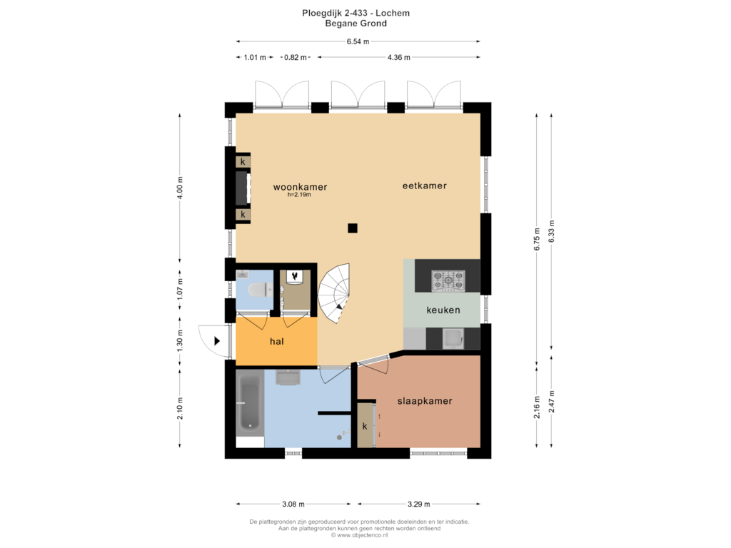 Bekijk plattegrond van BEGANE GROND van Ploegdijk 2-HC375