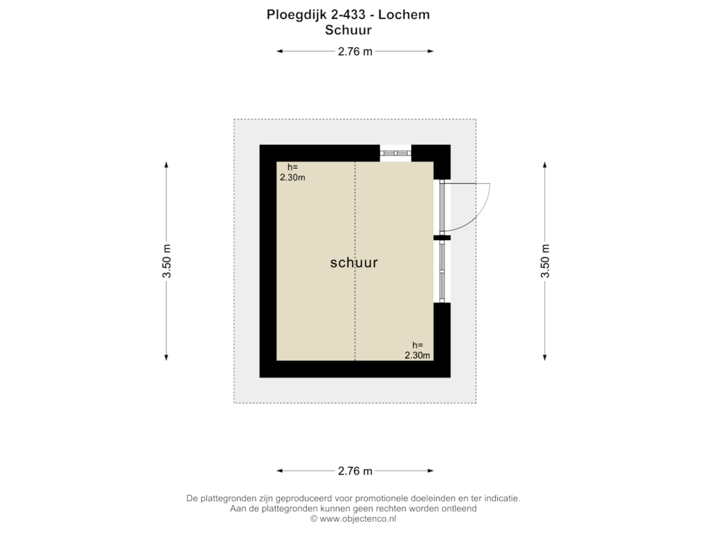 Bekijk plattegrond van SCHUUR van Ploegdijk 2-HC375