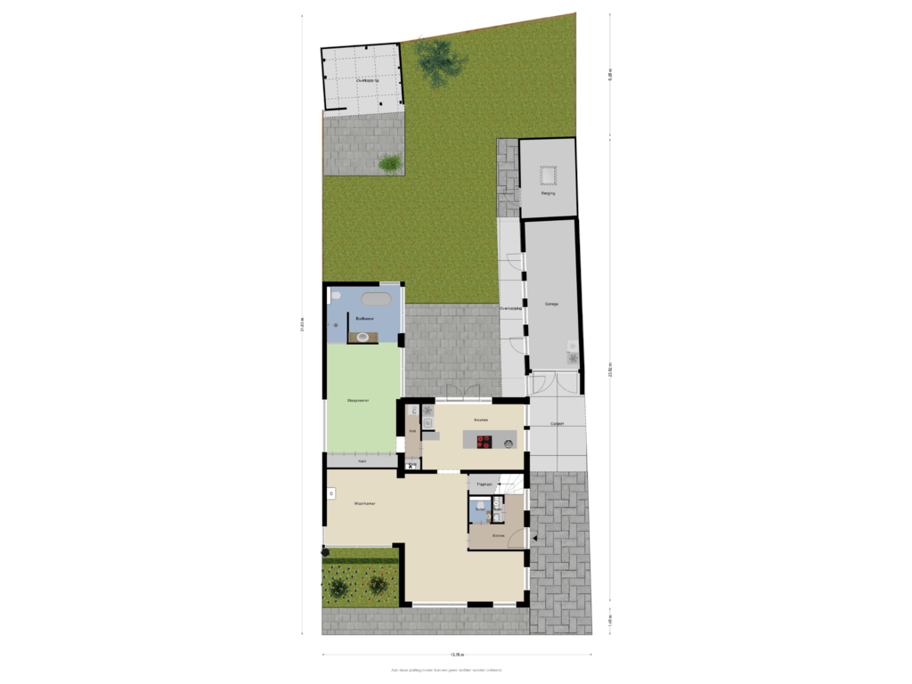 Bekijk plattegrond van Begane grond Tuin van Groeneweg 28