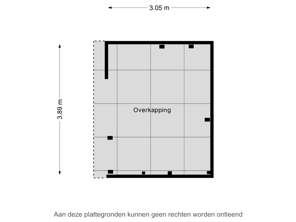 Bekijk plattegrond van Overkapping van Groeneweg 28