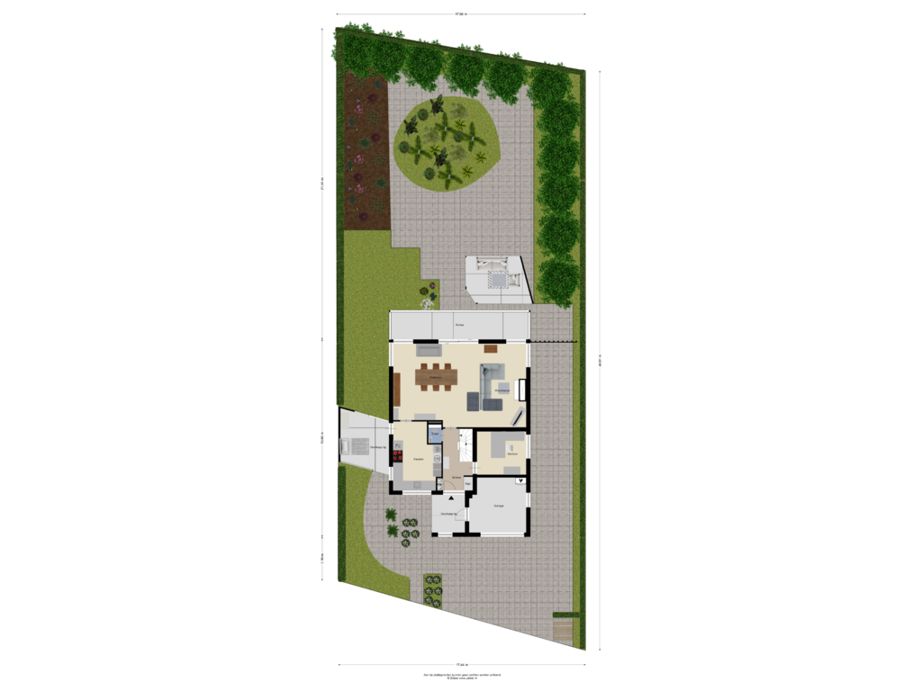 View floorplan of Begane Grond Tuin of De Helling 7