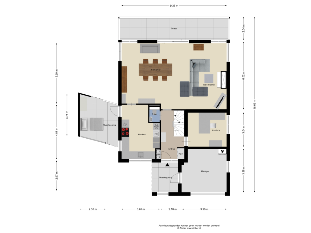 View floorplan of Begane Grond of De Helling 7