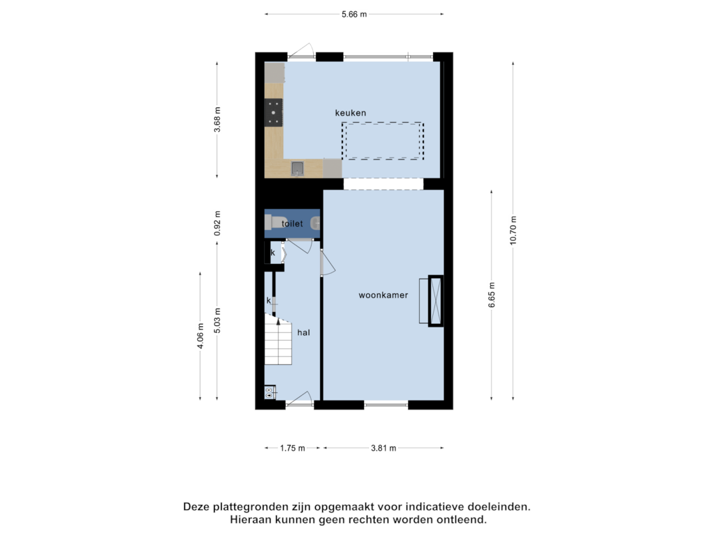 Bekijk plattegrond van Begane grond van Dinsdagstraat 33