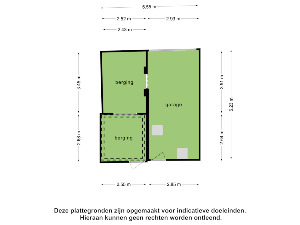 Bekijk plattegrond van Berging van Dinsdagstraat 33